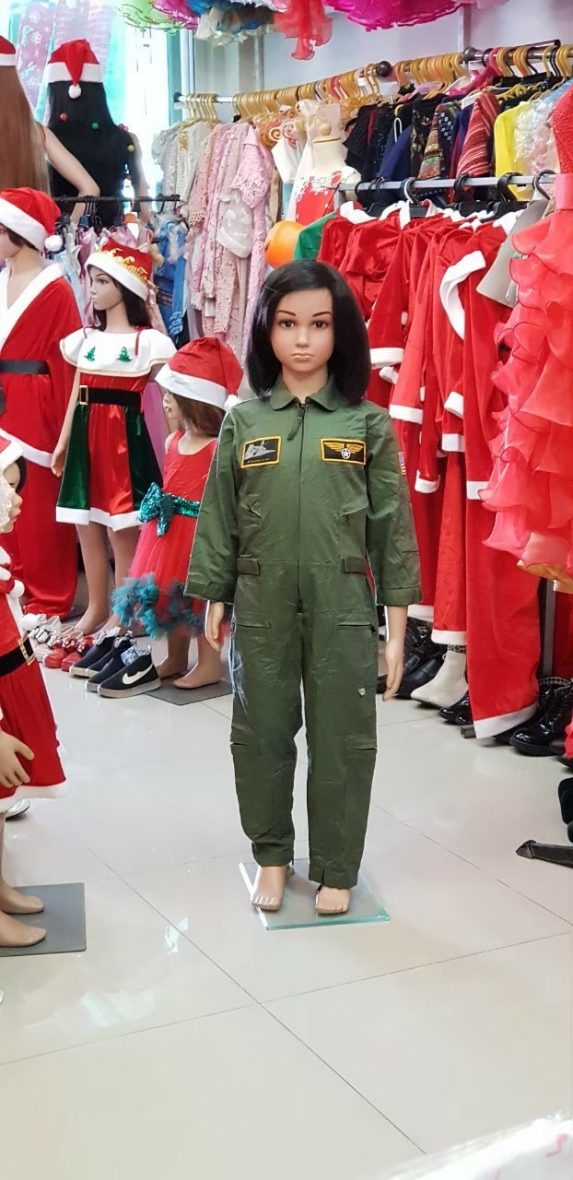 ชุดอาชีพ นักบินเขียวเด็ก